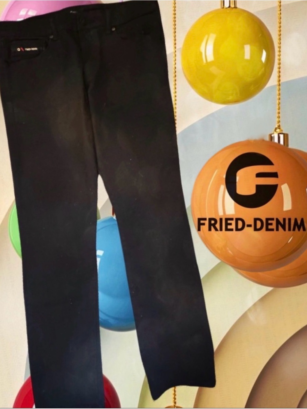 Fried-Denim Slim Black Jeans
